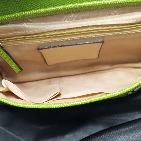 Coach Signature Patchwork Canvas Python Buckle Shoulder Bag - Picture 3 of 11